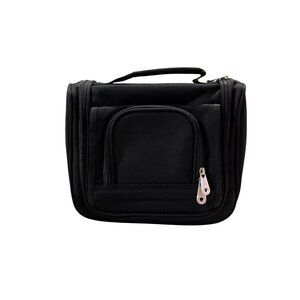 Golden Pacific Hanging Toiletry Travel Bag Black Organizer Used